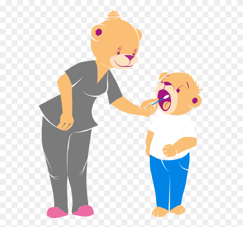 573x726 Saliva Test Toothbeary Richmond Cartoon, Person, Human, Performer HD PNG Download