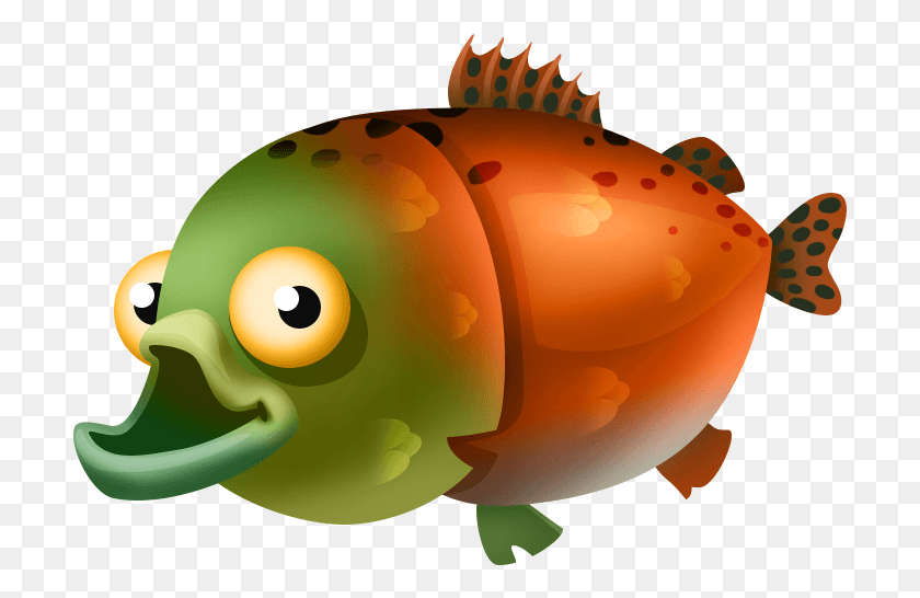 707x486 Salmon Clipart Single Fish Hay Day Fish, Animal, Goldfish, Toy HD PNG Download