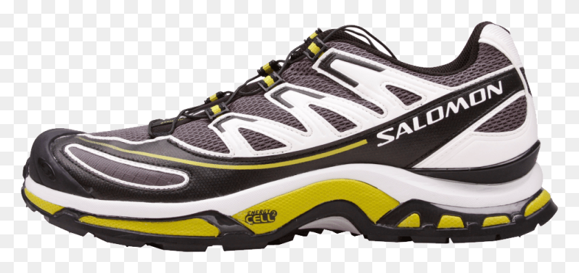 973x420 Salomon Running Shoes Image Running Shoe Transparent, Footwear, Clothing, Apparel HD PNG Download