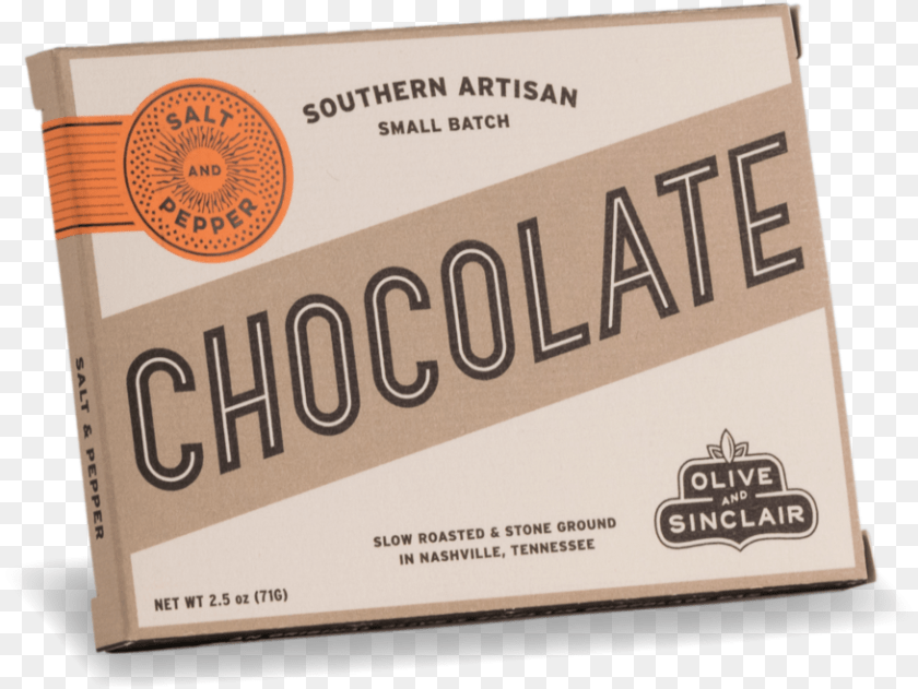 Salt Amp Pepper Chocolate Bar, Box, Book, Publication PNG