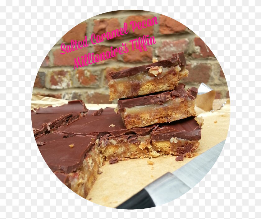 644x643 Salted Caramel Pecan Millionaire39s Tiffin Chocolate, Fudge, Dessert, Food HD PNG Download