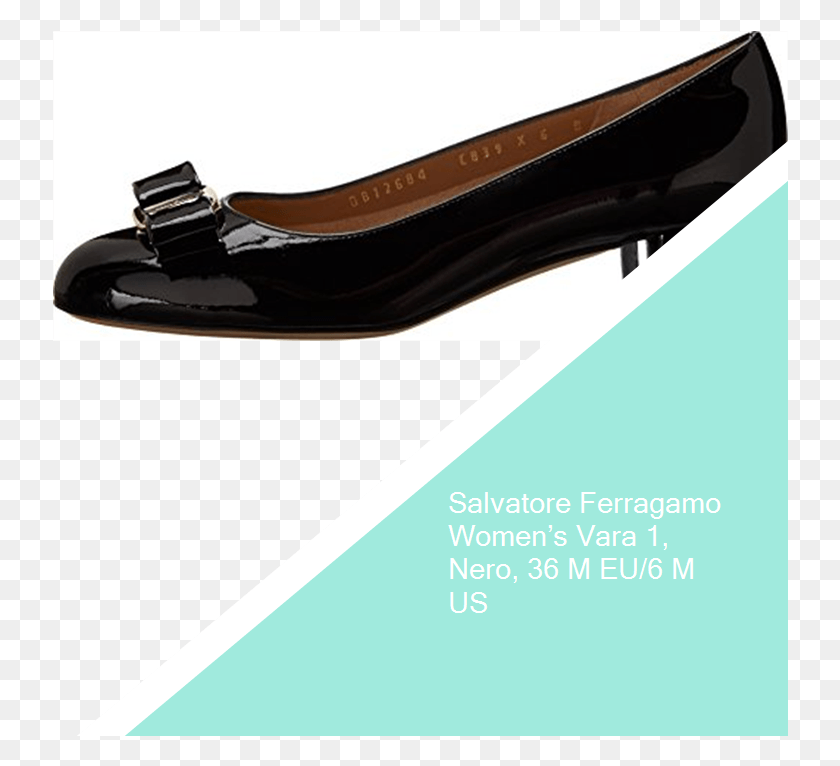 736x706 Salvatore Ferragamo Women39s Vara 1 Nero 36 M Eu6 Ballet Flat, Clothing, Apparel, Footwear HD PNG Download