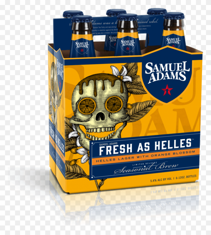 813x916 Sam Adams Spring Beer Sam Adams Fresh As Helles, Alcohol, Beverage, Drink HD PNG Download
