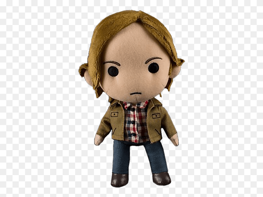 344x570 Sam Qmx Plush Sam Winchester, Doll, Toy, Person HD PNG Download