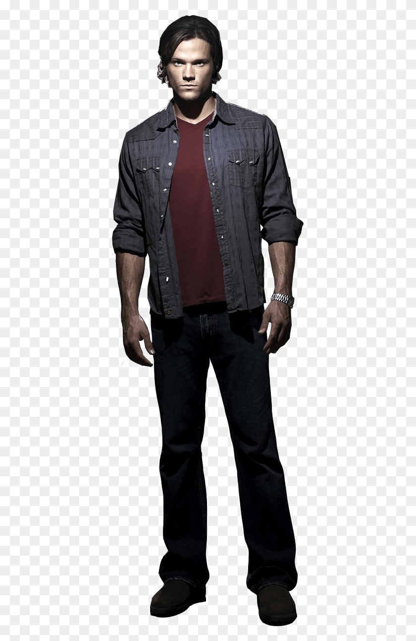 387x1232 Sam Winchester Castiel Supernatural Sam Winchester Sam And Dean, Clothing, Apparel, Person HD PNG Download