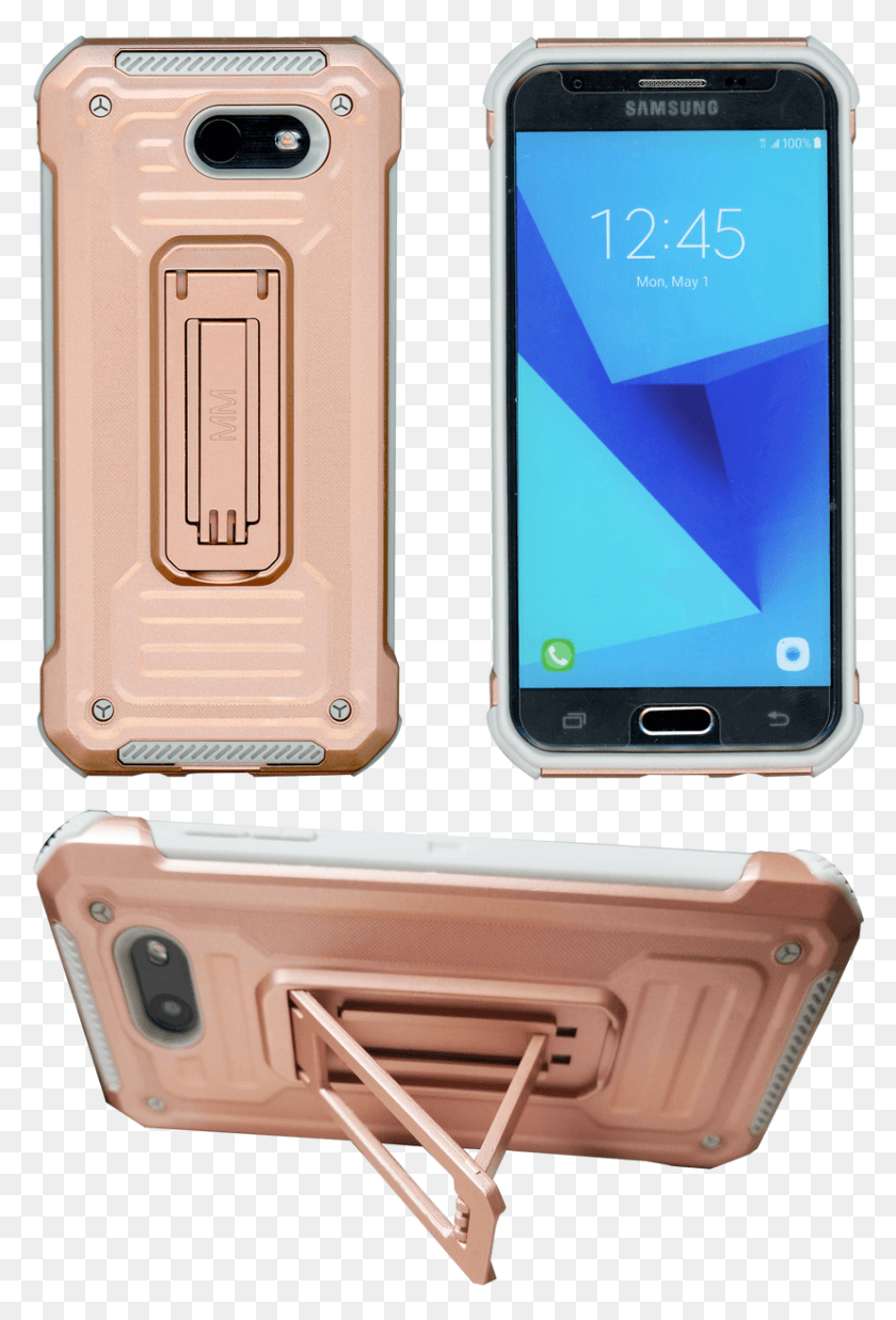 828x1250 Descargar Png Samasung Galaxy J3 Emerge Mm Opal Kickstand Case Rose, Teléfono, Electrónica, Teléfono Móvil Hd Png