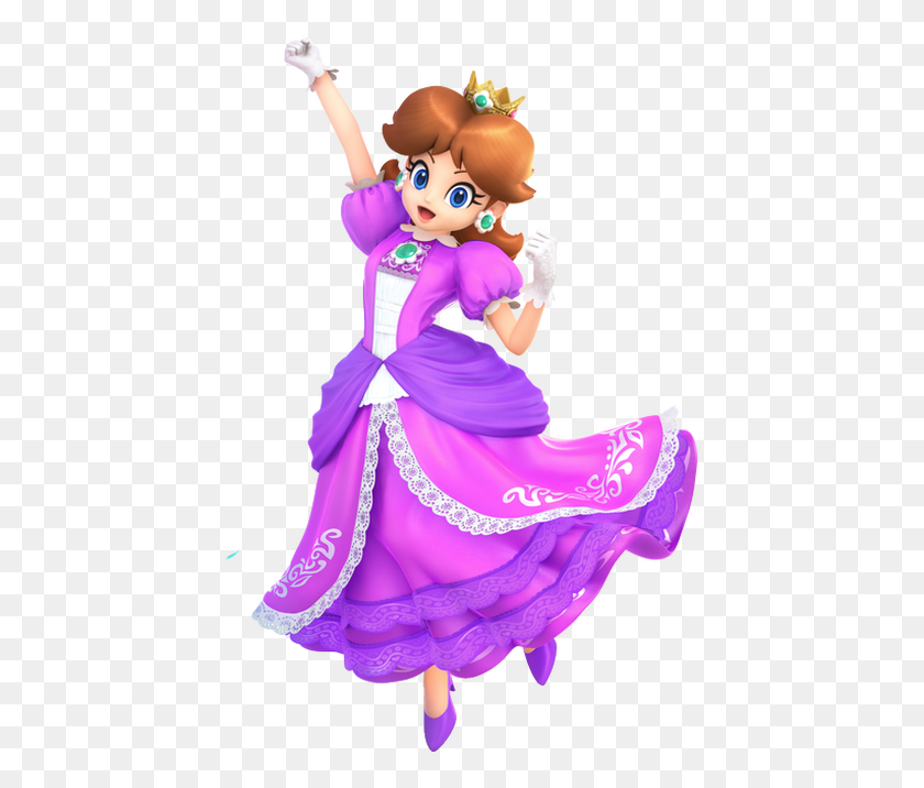 436x656 Same As For The Purple Dress Teal Daisy Doesn39t Refer Daisy Super Smash Bros Ultimate, Doll, Toy, Person HD PNG Download
