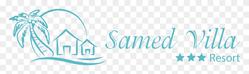 1403x344 Samed Villa Resort Logo, Word, Symbol, Trademark HD PNG Download