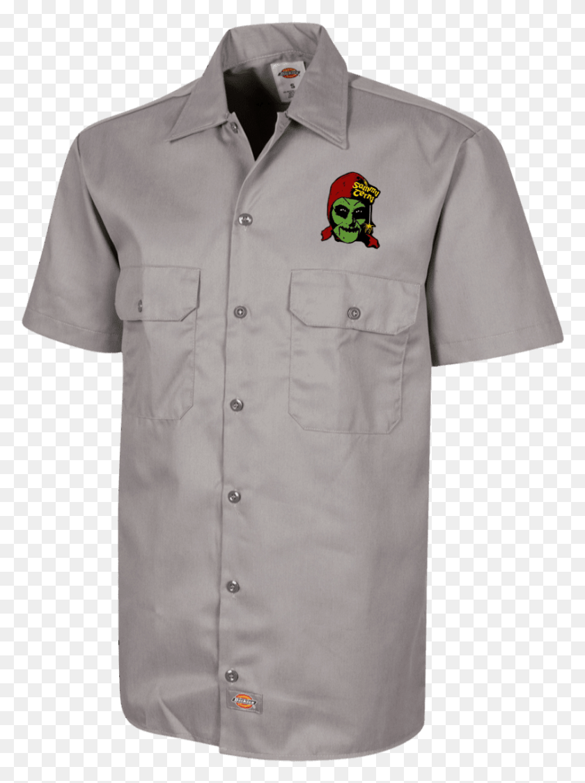 841x1147 Sammmy Head Color Dickies Men39s Short Sleeve Workshirt Shirt, Clothing, Apparel, Lab Coat HD PNG Download