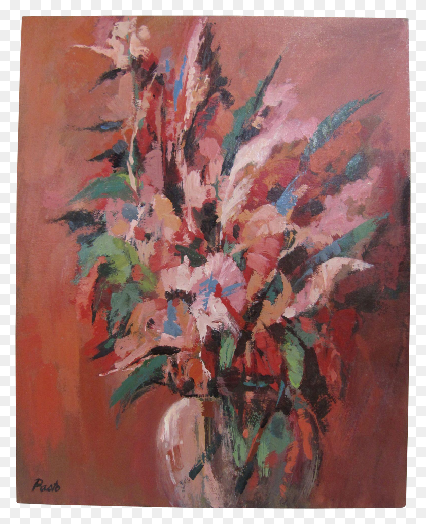 1573x1961 Descargar Png Sammy Pasto Expresionista Original Rosa Floral Still Canterbury Bells Png