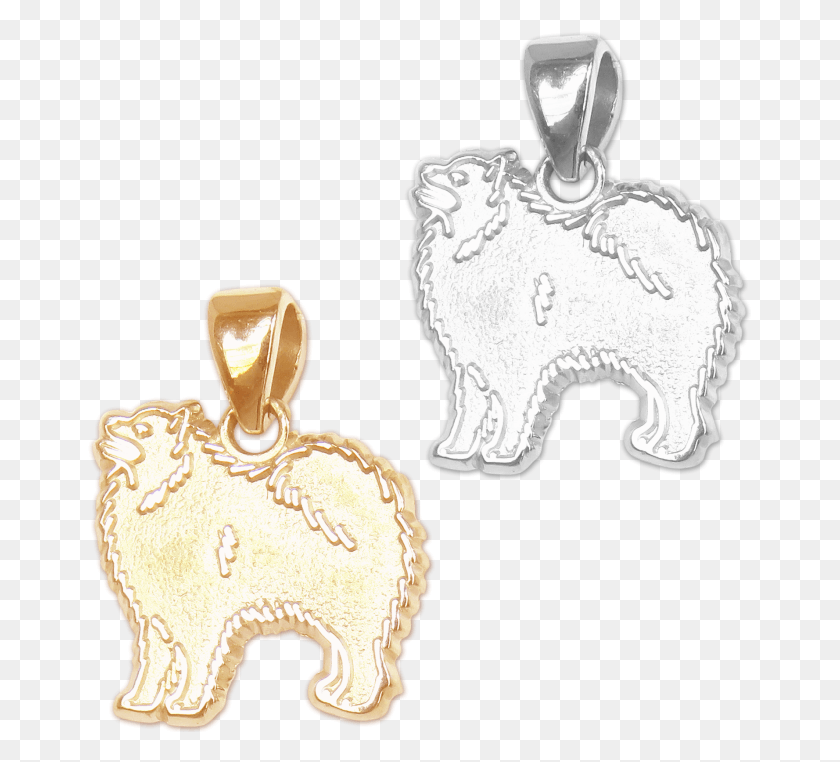 665x702 Samoyed Charm Or Pendant In Sterling Silver Or 14k Pendant, Jewelry, Accessories, Accessory HD PNG Download