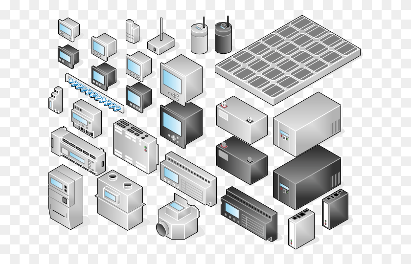 644x480 Sample Of Gallery Shapes Programmable Logic Controller Clip Art, Electronics, Computer, Hardware HD PNG Download