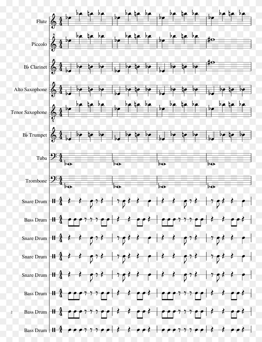 773x1036 Sample Sheet Music 2 Of 5 Pages Sunstroke Project Hey Mamma Saxophone Notes, Gray, World Of Warcraft HD PNG Download