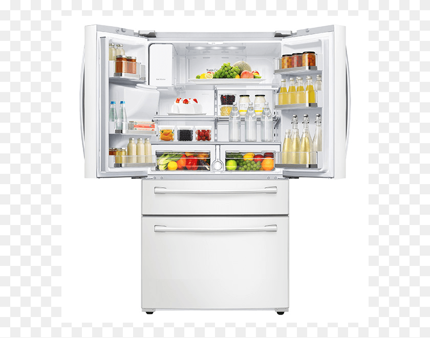 601x601 Samsung 36 Двухдверный Холодильник Внутри, Бытовая Техника, Холодильник Hd Png Скачать