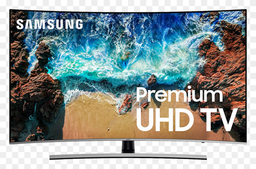 800x509 Samsung Curved 65 Nu8500 4k Uhd Led Tv 82 Inch Samsung Smart Tv, Monitor, Screen, Electronics HD PNG Download