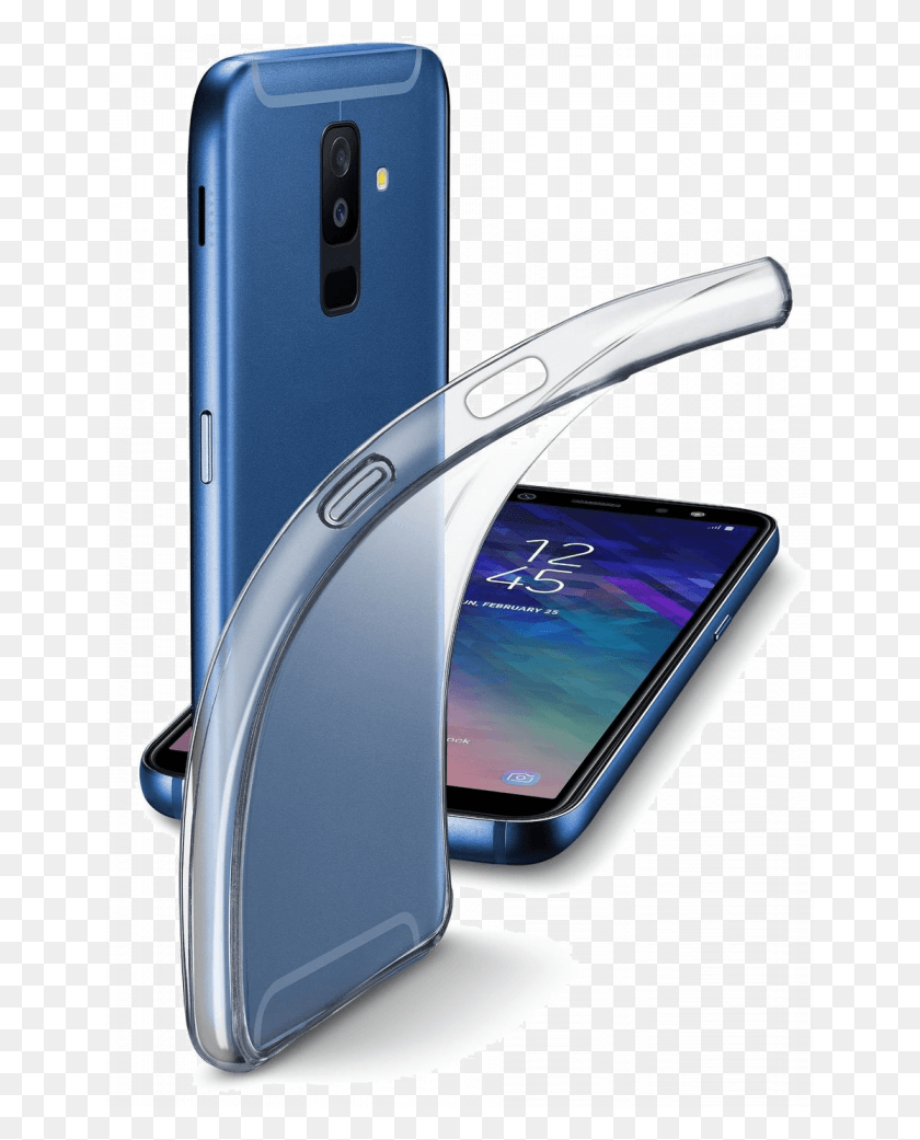 647x981 Descargar Png Samsung Galaxy A6 Plus Funda Transparente Cellularline Samsung A6 2018 Mediaworld, Teléfono Móvil, Electrónica Hd Png