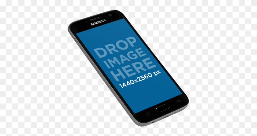 399x387 Samsung Galaxy Phone Mockup Floating In Angled Position Samsung Mobile Room Mockup, Mobile Phone, Electronics, Cell Phone HD PNG Download