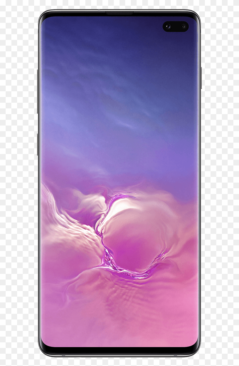 583x1223 Samsung Galaxy S10 Ceramic Black Front Image, Мобильный Телефон, Телефон, Электроника Hd Png Скачать