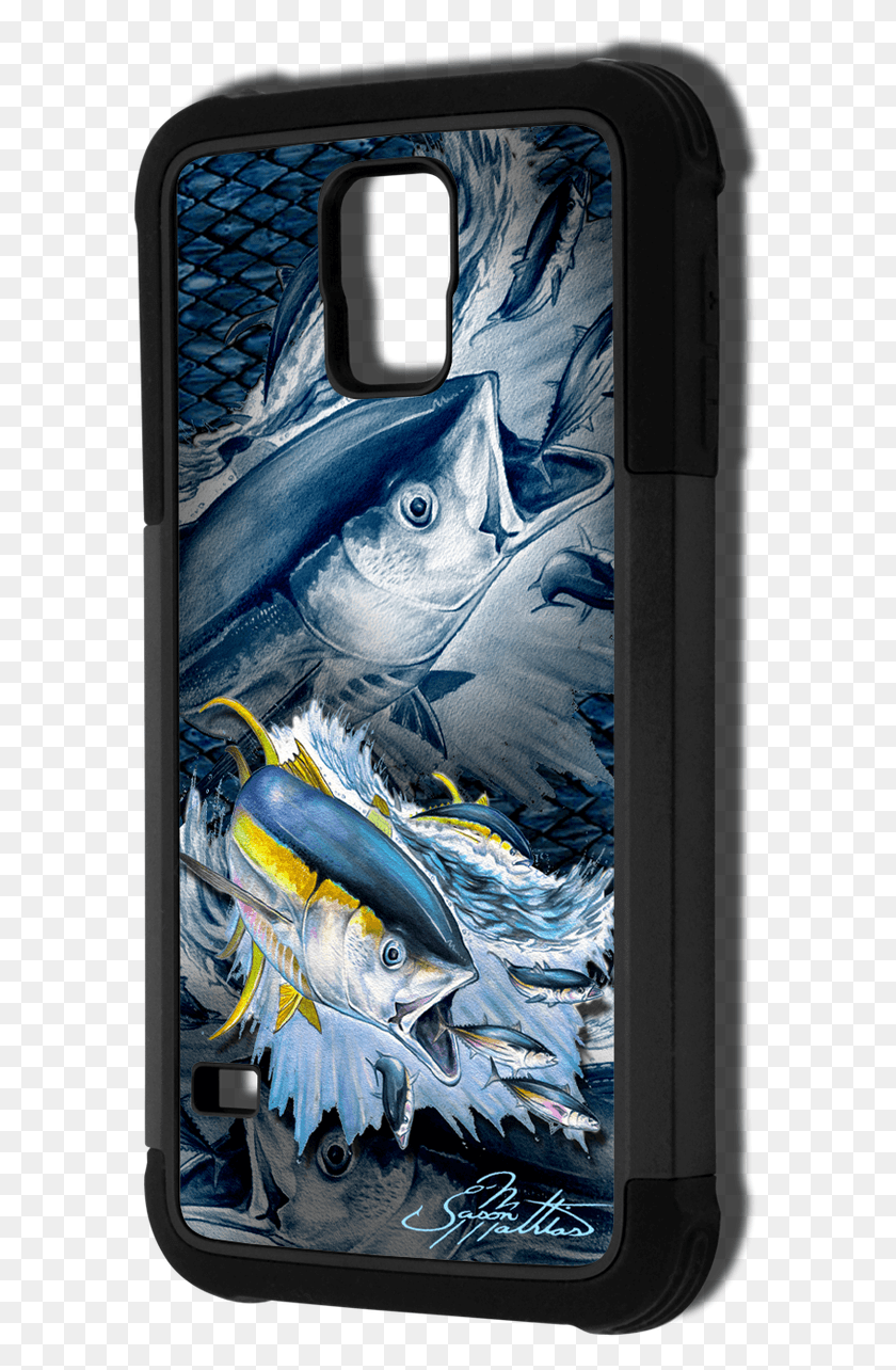 592x1224 Descargar Png Samsung Galaxy S5 Fine Art Phone Case Por Artista Jason Smartphone, Animal, Electronics, Fish Hd Png