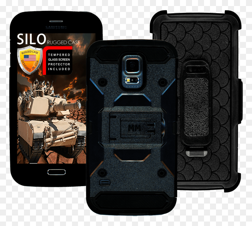 1280x1141 Descargar Png Samsung Galaxy S5 Mm Silo Rugged Case Black Smartphone, Electronics, Phone, Mobile Phone Hd Png