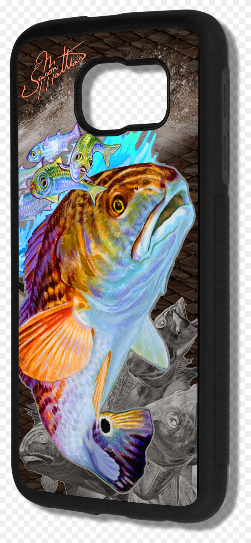 845x1902 Samsung Galaxy S6 Case Bass, Рыба, Животное, Курица Png Скачать