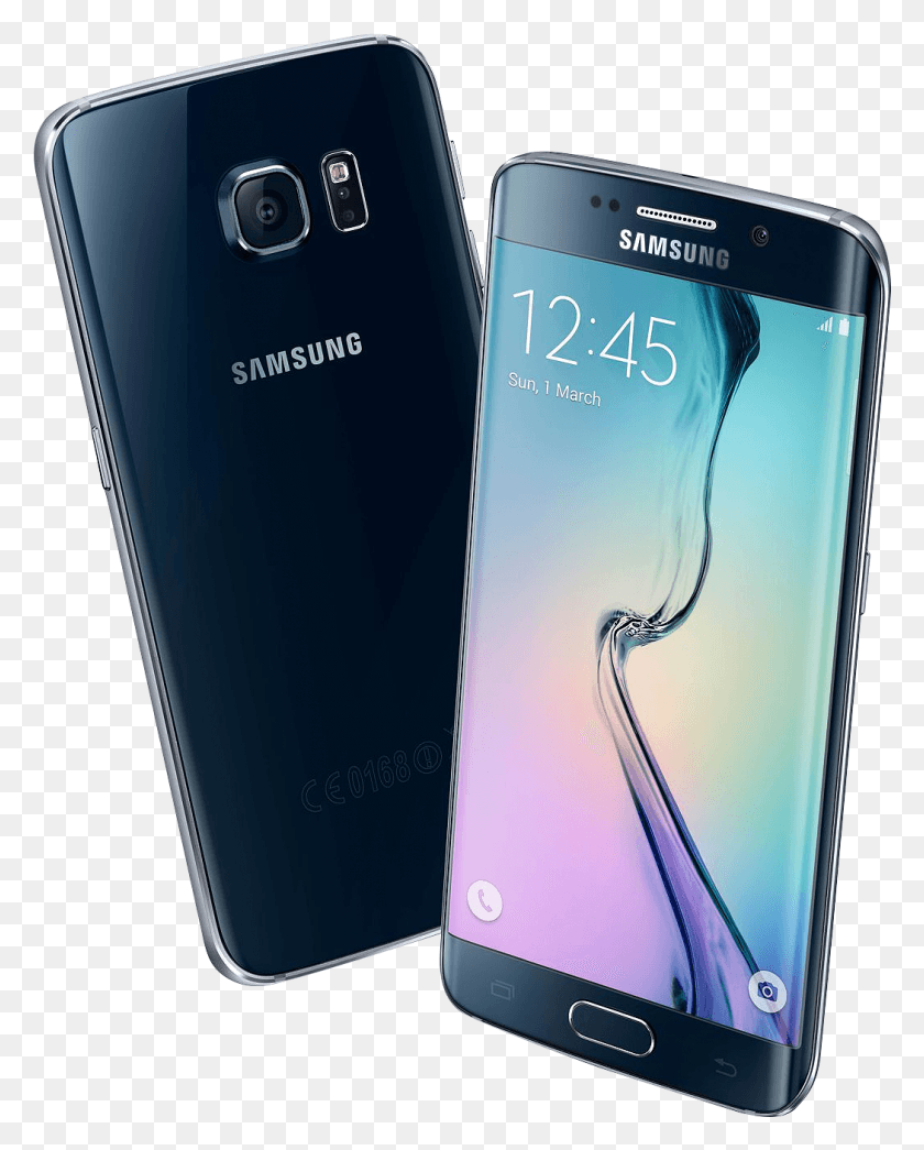 1049x1325 Descargar Png Samsung Galaxy S6 Edge, Samsung Edge 6 Negro, Teléfono Móvil, Electrónica Hd Png