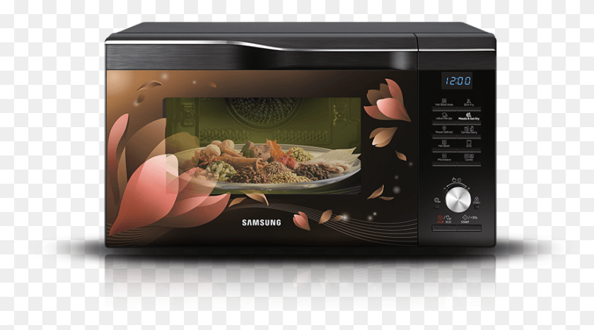 855x447 Samsung Microwave Oven Hot Blast Masala Mode Microwave Oven, Appliance, Monitor, Screen HD PNG Download