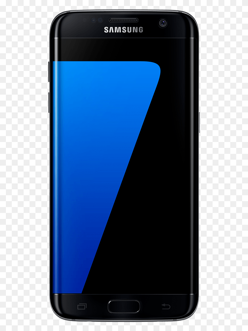 516x1059 Descargar Png Samsung Galaxy S7 Edge Negro, Teléfono, Electrónica, Teléfono Celular Hd Png