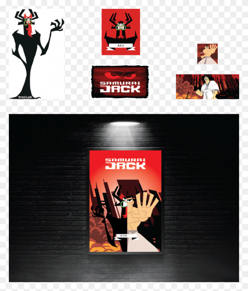 820x975 Samurai Jack Por Rodrigo Graphic Design, Poster, Advertisement, Person HD PNG Download