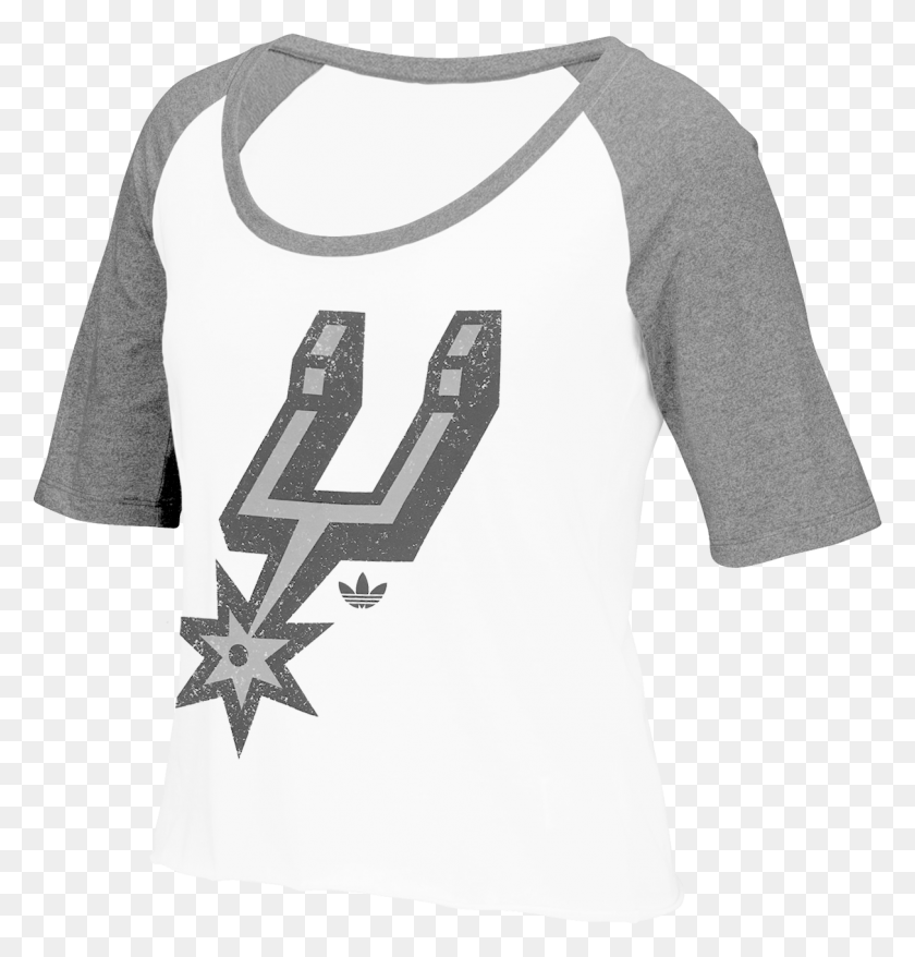 1213x1273 San Antonio Spurs Adidas Originals Women39s Full Logo Go Spurs Go Playoffs 2018, Clothing, Apparel, Sleeve HD PNG Download
