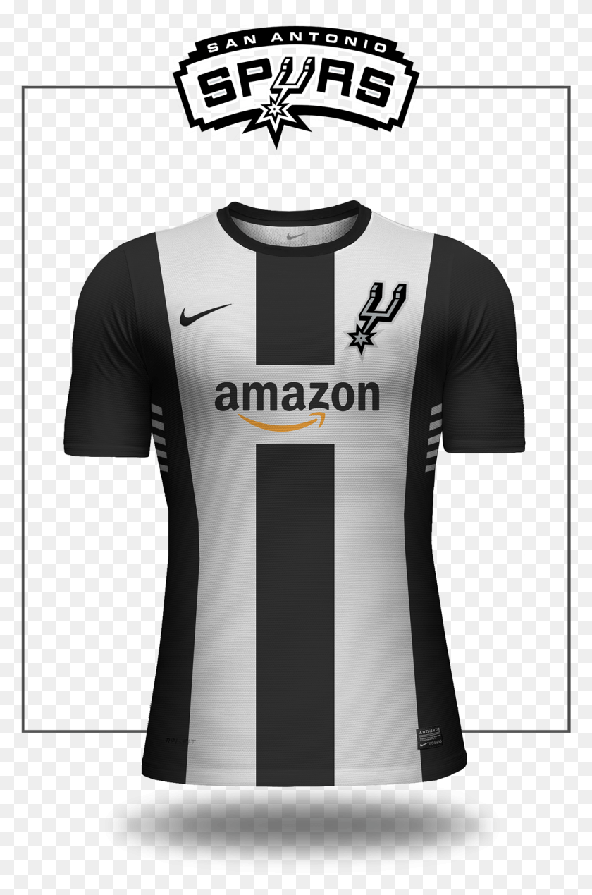 1129x1751 San Antonio Spurs Sponsored By Amazon San Antonio Spurs, Clothing, Apparel, Shirt HD PNG Download