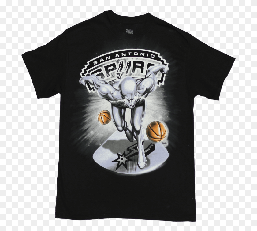 703x695 San Antonio Spurs Camiseta San Antonio Spurs, Ropa, Vestimenta, Camiseta Hd Png