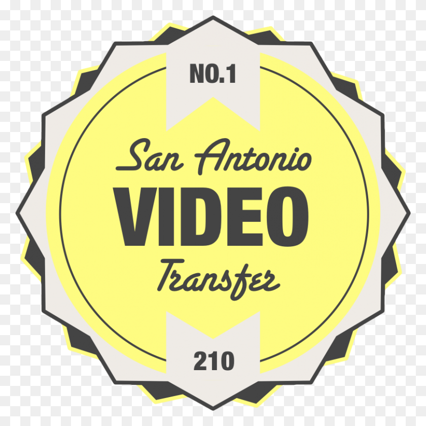 808x808 Descargar Png San Antonio Video Transfers Transferimos Vhs Ilustración, Etiqueta, Texto, Primeros Auxilios Hd Png