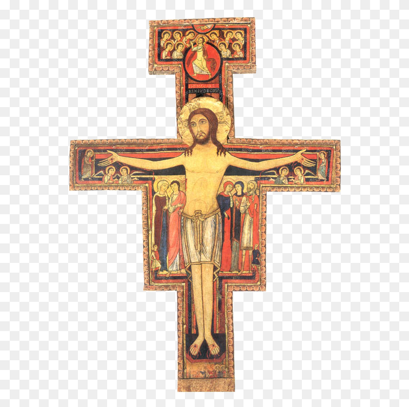 563x776 San Damiano Cross, Symbol, Crucifix HD PNG Download