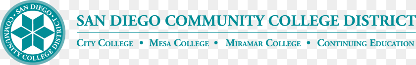 1929x303 San Diego Community College District, Logo Transparent PNG