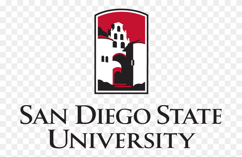 698x485 San Diego State University Logo San Diego State University, Texto, Alfabeto, Símbolo Hd Png