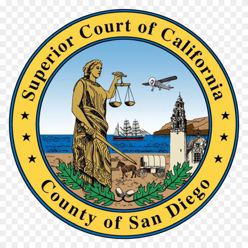 876x876 Верховный Суд Сан-Диего Печать Высшего Суда Сан-Диего, Логотип, Символ, Товарный Знак Hd Png Скачать