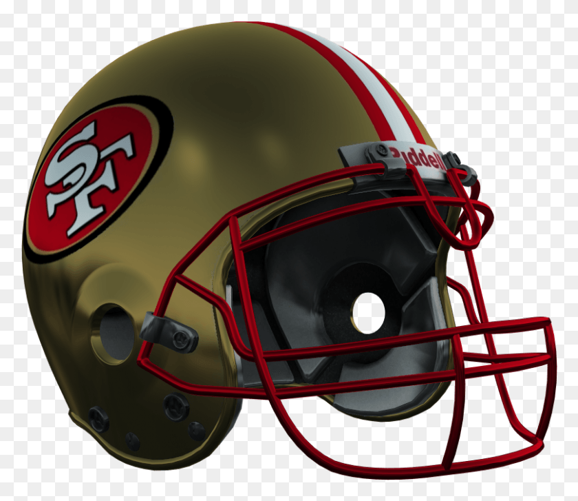 808x691 San Francisco 49ers Logos And Uniforms Of The San Francisco 49ers, Clothing, Apparel, Helmet HD PNG Download