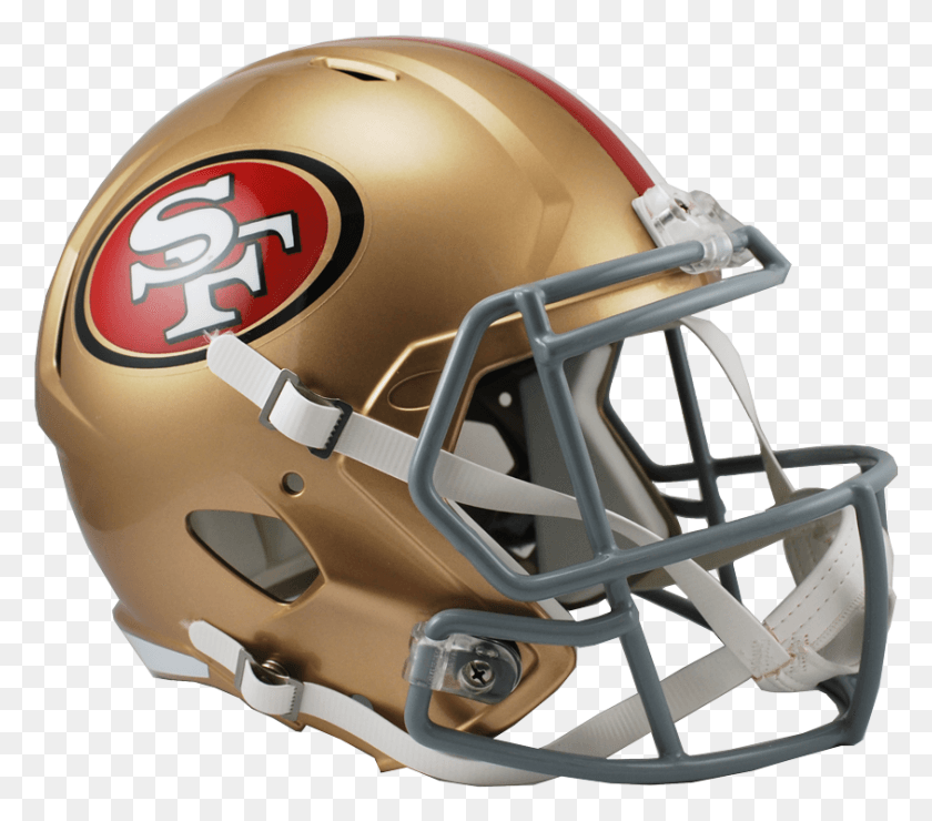 843x736 San Francisco 49ers Speed Replica Helmet 49ers Helmet, Clothing, Apparel, Football Helmet HD PNG Download