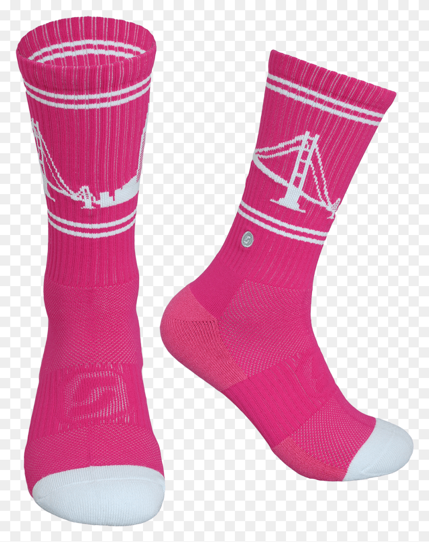 976x1253 San Francisco Skyline Sock, Clothing, Apparel, Shoe HD PNG Download