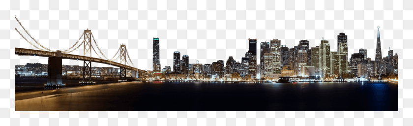 1921x483 San Francisco Skyline Transparent Background Transparent San Francisco Skyline, City, Urban, Building HD PNG Download