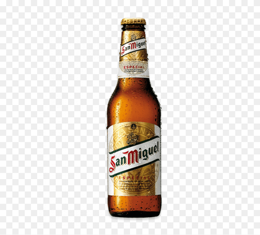 588x701 San Miguel Beer Bottle, Beer, Alcohol, Beverage HD PNG Download