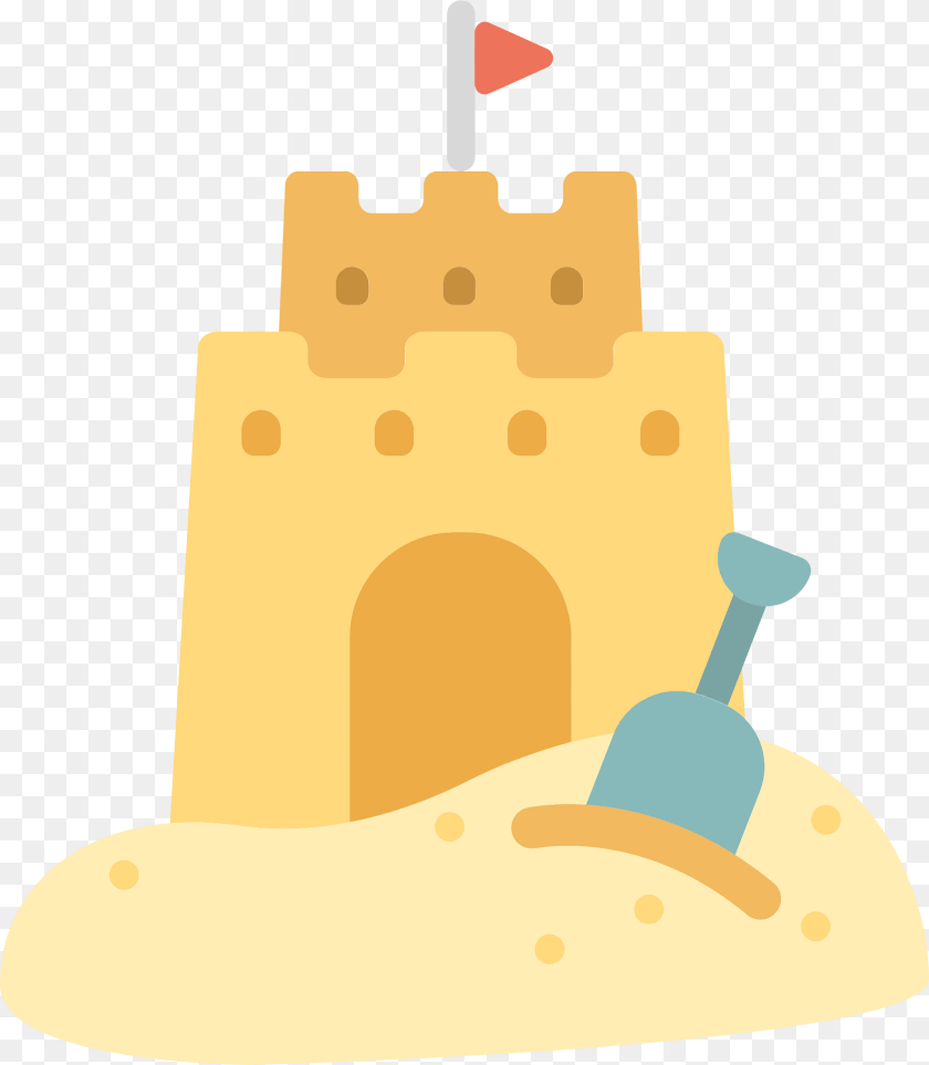 Sand Castle Architecture, Fortress, Building, Food Clipart PNG