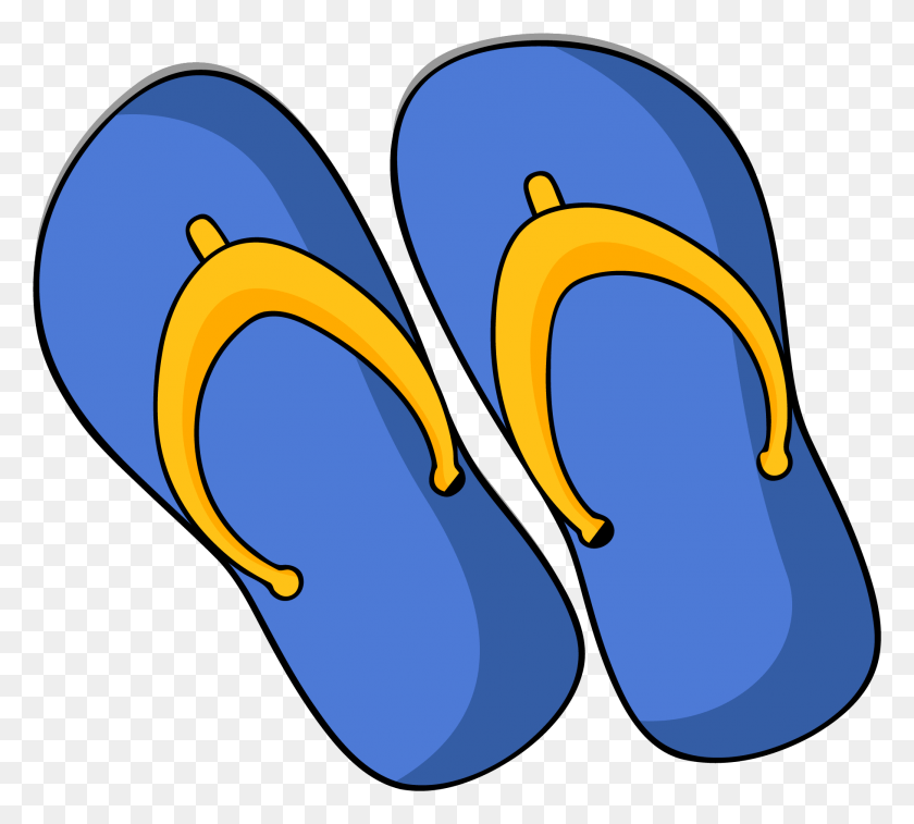 1818x1626 Sandals Clipart Yellow Slipper Sandals Clip Art, Clothing, Apparel, Footwear HD PNG Download