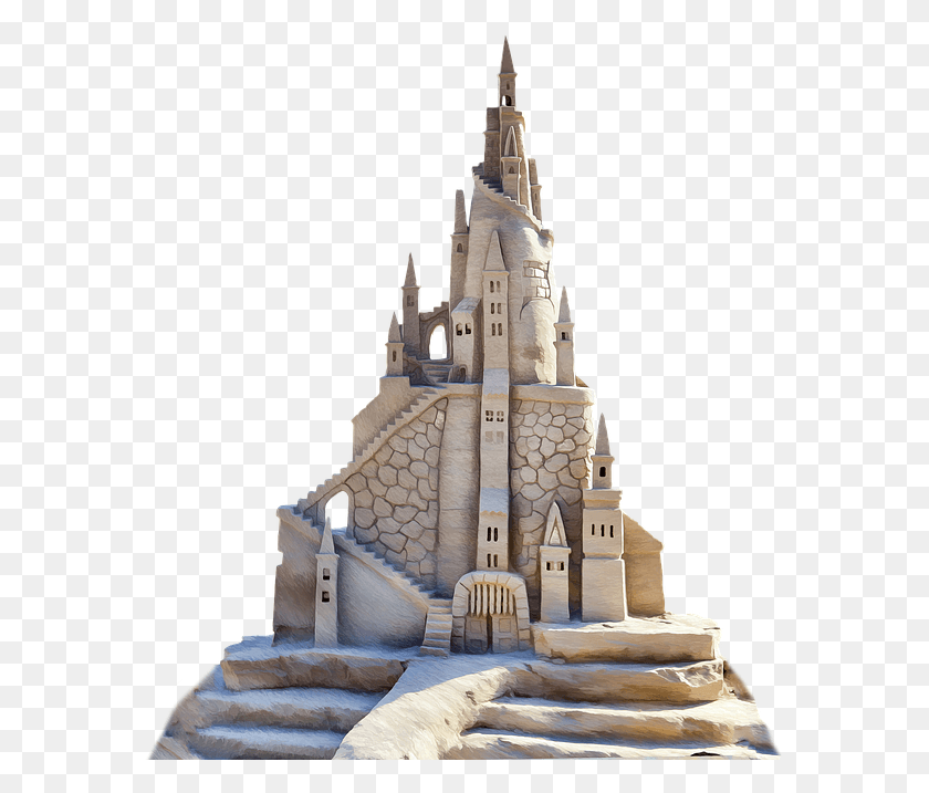 579x657 Sandburg Isolated Sand Sculpture Sand Sculptures Rocks In My Path, Monument, Architecture, Building HD PNG Download
