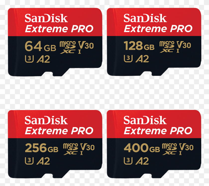 859x761 Sandisk Extreme Pro V30 A2 Series Gb Micro Sd Card Sandisk Extreme Pro 400gb Micro Sd, Text, Word, Label HD PNG Download