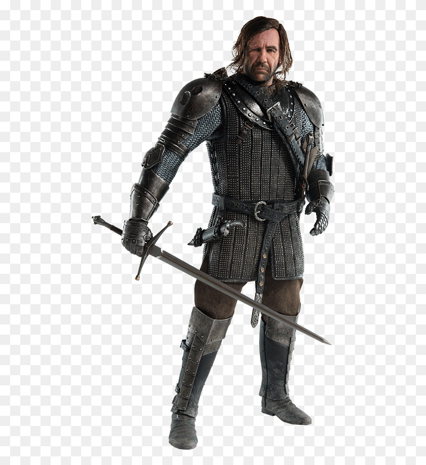 480x857 Sandor Clegane The Hound Sixth Scale Figure Game Of Thrones The Hound Sword, Person, Human, Armor HD PNG Download
