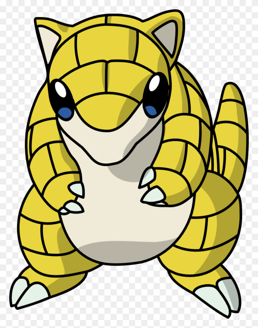 787x1016 Sandshrew Sandshrew Pokemon Coloring Page, Food, Plant, Animal HD PNG Download