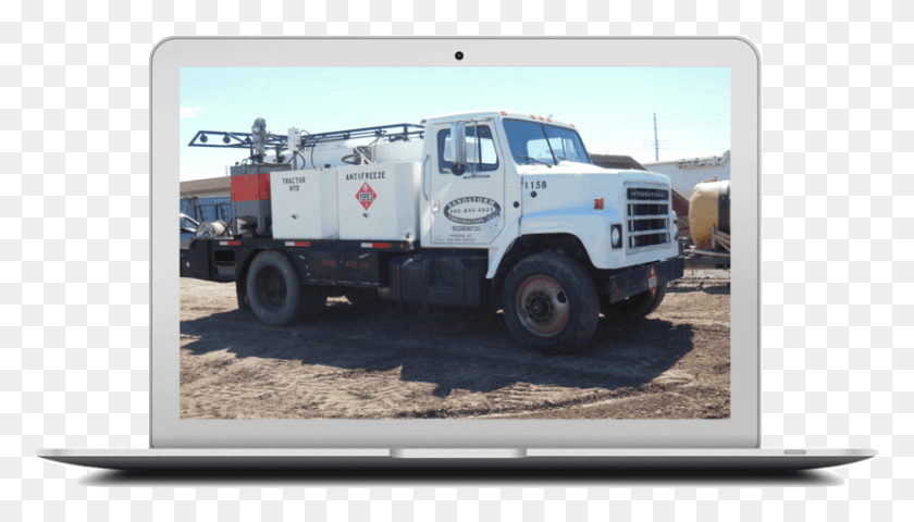 831x448 Sandstorm Construction Services Trailer Truck, Vehicle, Transportation, Wheel Descargar Hd Png