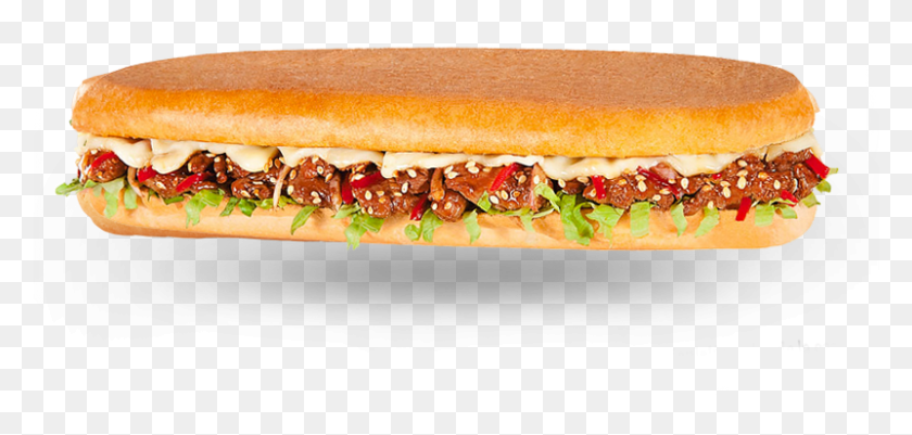 801x351 Sandwich Cubano Sandwich Qbano Pollo Teriyaki, Food, Hot Dog HD PNG Download